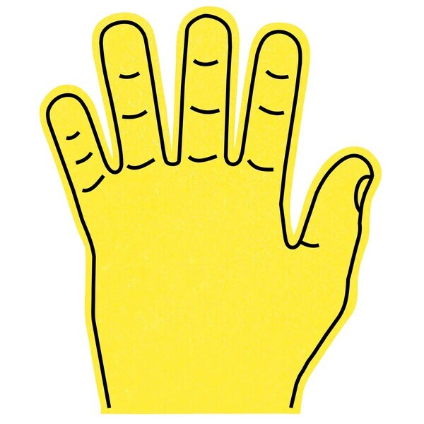 Foam High 5 Hand Mitt, 15"