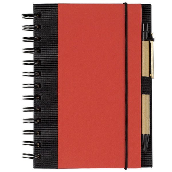 Eco-Friendly Spiral Notebook & Pen, 5-1/2" x 7"