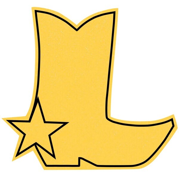 Foam Cowboy Boot Mitt, 15"