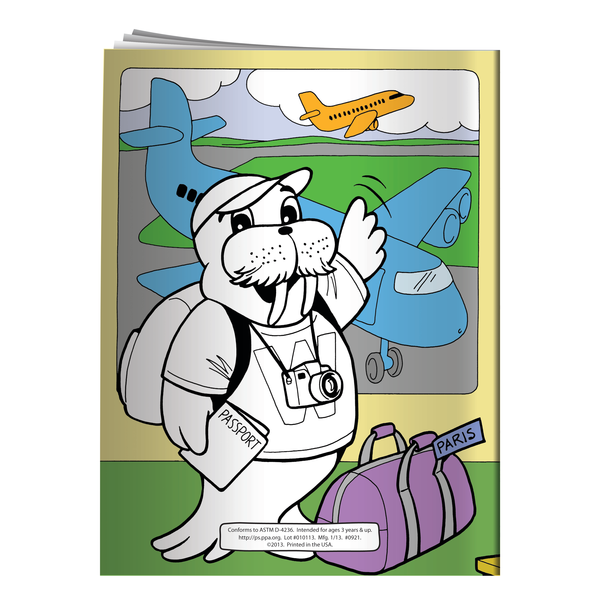 Around the World with Walter Walrus Coloring & Activty Book