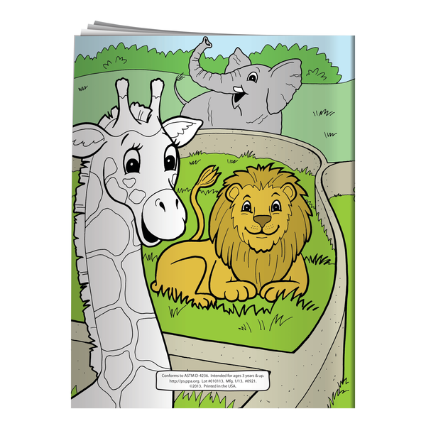 A View of the Zoo Coloring & Activity Book