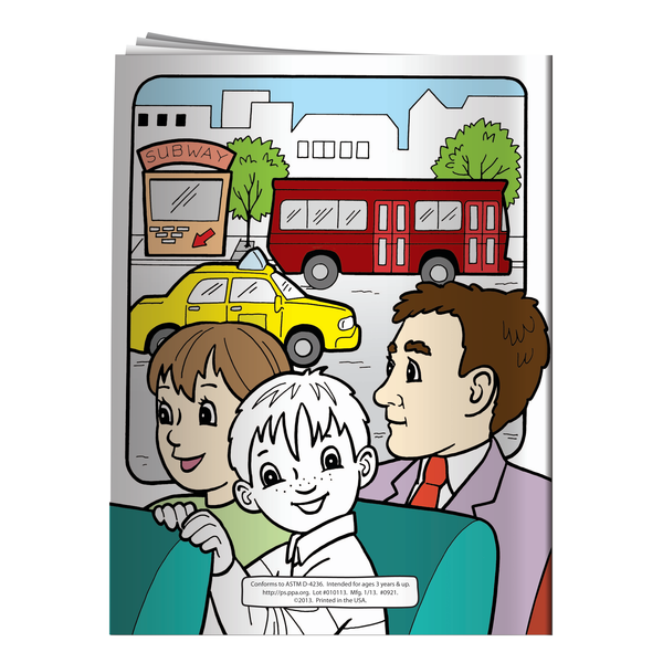 Adventures in Public Transportation Coloring & Activity Book