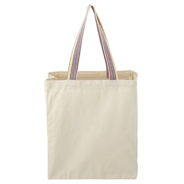 Rainbow Recycled 6 oz. Cotton Grocery Tote