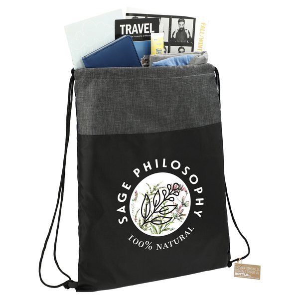 Ash Recycled Polyester Drawstring Bag