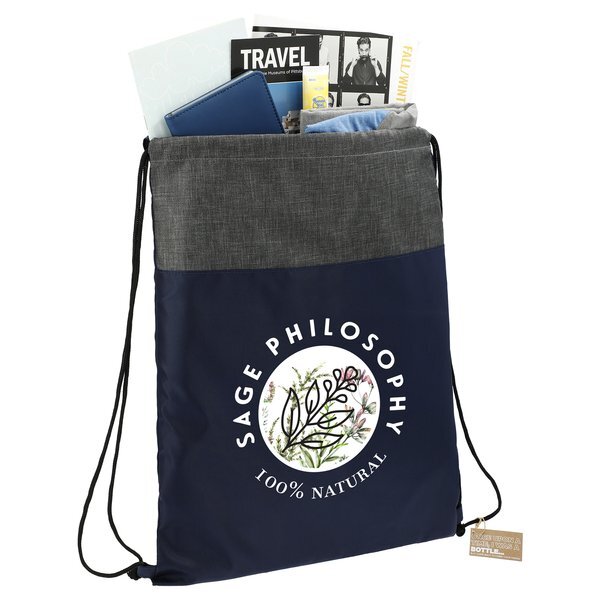 Ash Recycled Polyester Drawstring Bag