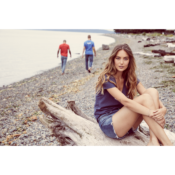 District® Re-Tee® Poly/Cotton Ladies' V-Neck Tee