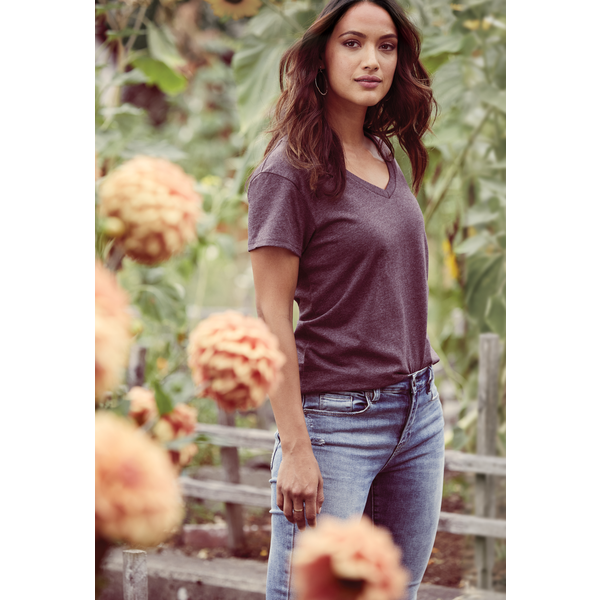 District® Re-Tee® Poly/Cotton Ladies' V-Neck Tee