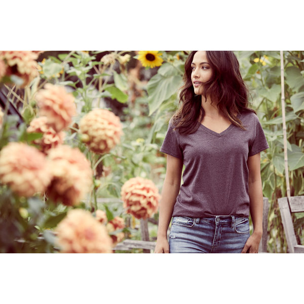 District® Re-Tee® Poly/Cotton Ladies' V-Neck Tee