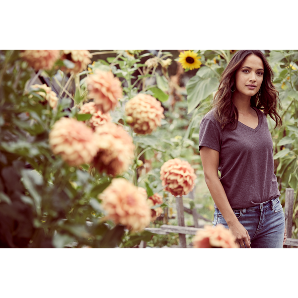 District® Re-Tee® Poly/Cotton Ladies' V-Neck Tee