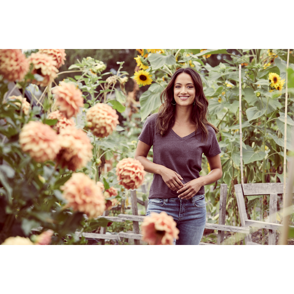 District® Re-Tee® Poly/Cotton Ladies' V-Neck Tee