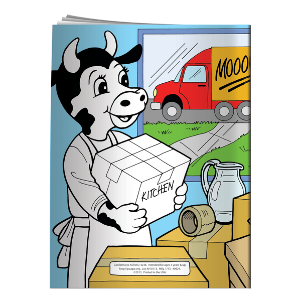 It's Moo-ving Day with Carrie Cow Coloring & Activity Book