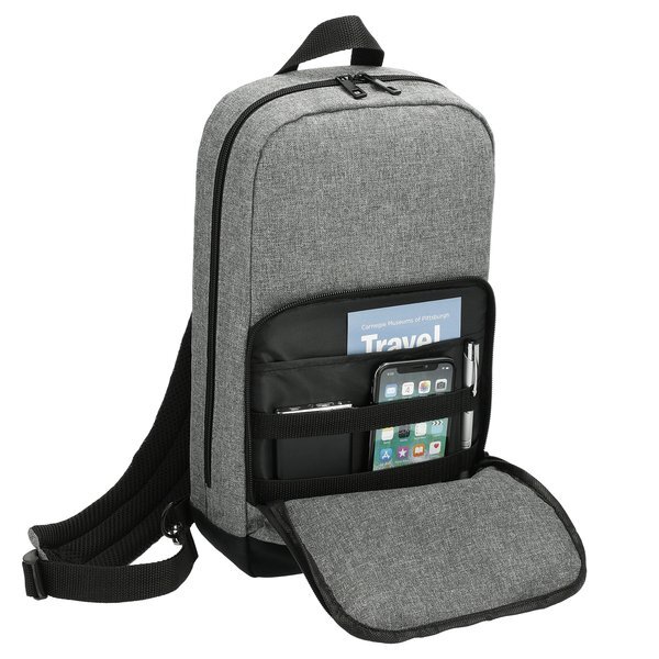 Graphite Deluxe Recycled Polyester Sling Backpack