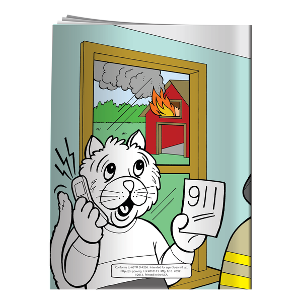 Escaping Fire Danger Coloring & Activity Book