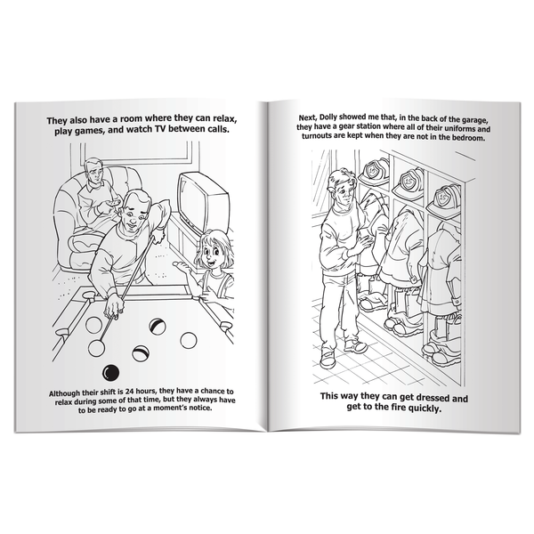 My Visit to the Fire Station Coloring & Activity Book