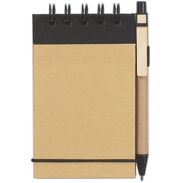 Eco-Friendly Spiral Jotter & Pen, 3" x 5"