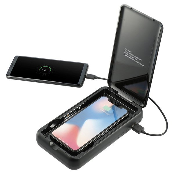 Pristine Wireless Power Bank w/ UV Phone Sanitizer, 10000mAh