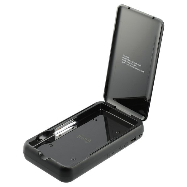 Pristine Wireless Power Bank w/ UV Phone Sanitizer, 10000mAh