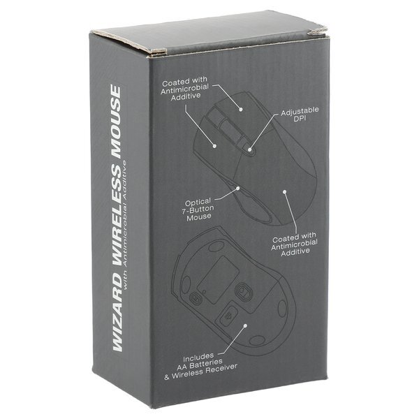 Wizard Wireless Mouse w/ Antimicrobial Additive