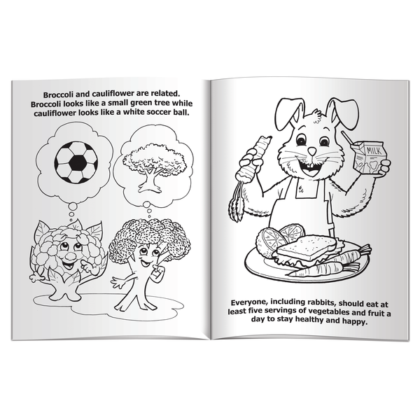 All About Vegetables w/ Robbie the Rabbit Coloring & Activity Book
