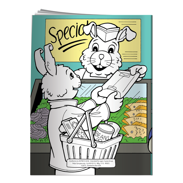 Healthy Eating Starts At The Supermarket Coloring & Activity Book