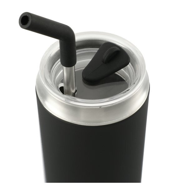 Marka Copper Vacuum Insulated Tumbler w/ Stainless Steel Straw, 20oz.