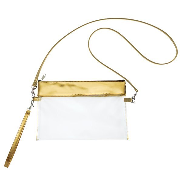 Game Day Clear PVC Wristlet Pouch