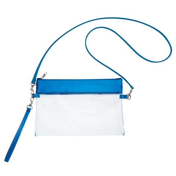 Game Day Clear PVC Wristlet Pouch
