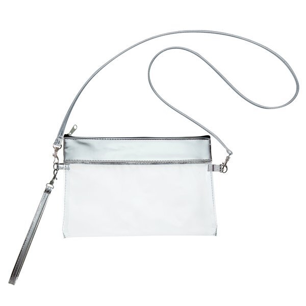 Game Day Clear PVC Wristlet Pouch