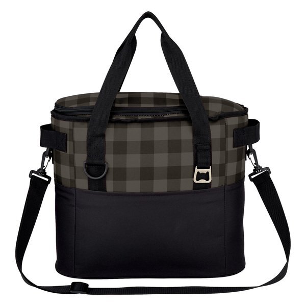Northwoods Polyester Plaid Cooler Bag