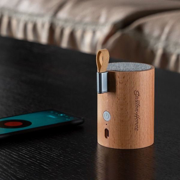 Eco-Friendly Premier Genuine Natural Wood-Crafted Bluetooth Speaker