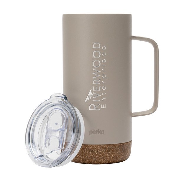 Perka® Kerstin Double Wall Stainless Steel Mug, 16oz.