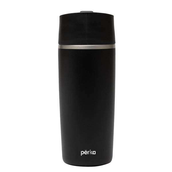 Perka® Macchiato Double Wall Coffee/Tea Press Tumbler, 12oz.