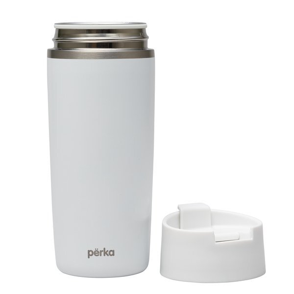 Perka® Macchiato Double Wall Coffee/Tea Press Tumbler, 12oz.