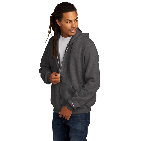 Champion® Eco Fleece Cotton/Poly Full-Zip Unisex Hoodie
