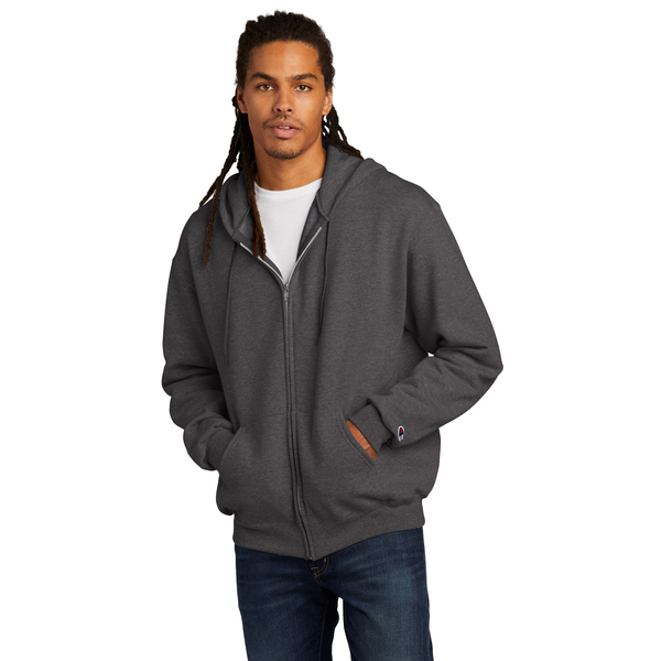 Champion® Eco Fleece Cotton/Poly Full-Zip Unisex Hoodie