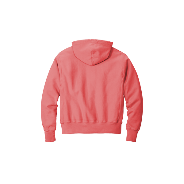Champion® Reverse Weave® Cotton/Poly Fleece Garment-Dyed Men's Hooded Sweatshirt