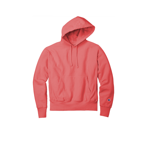 Champion® Reverse Weave® Cotton/Poly Fleece Garment-Dyed Men's Hooded Sweatshirt