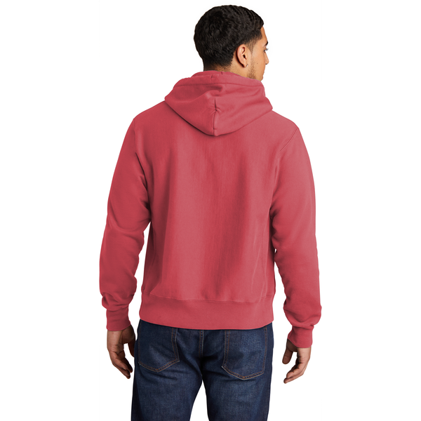 Champion® Reverse Weave® Cotton/Poly Fleece Garment-Dyed Men's Hooded Sweatshirt