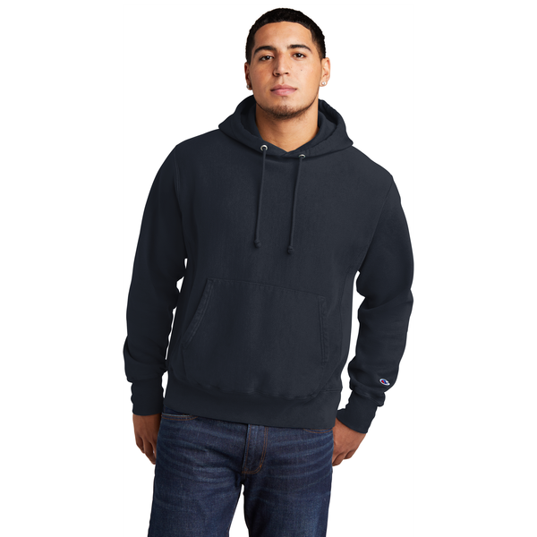 Champion® Reverse Weave® Cotton/Poly Fleece Garment-Dyed Men's Hooded Sweatshirt