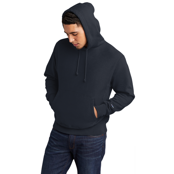 Champion® Reverse Weave® Cotton/Poly Fleece Garment-Dyed Men's Hooded Sweatshirt