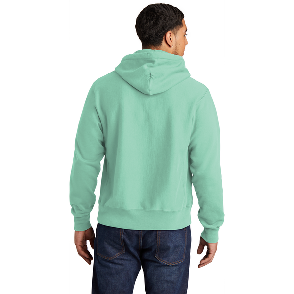 Champion® Reverse Weave® Cotton/Poly Fleece Garment-Dyed Men's Hooded Sweatshirt