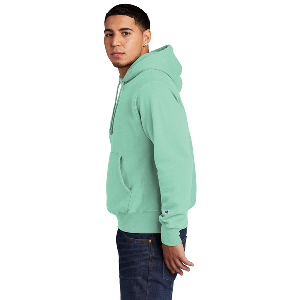 Champion® Reverse Weave® Cotton/Poly Fleece Garment-Dyed Men's Hooded Sweatshirt