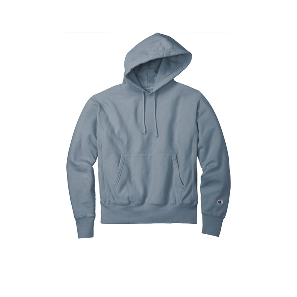 Champion® Reverse Weave® Cotton/Poly Fleece Garment-Dyed Men's Hooded Sweatshirt