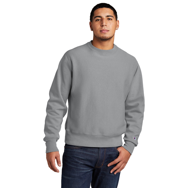Champion® Reverse Weave® Cotton/Poly Fleece Garment-Dyed Men's Crewneck Sweatshirt