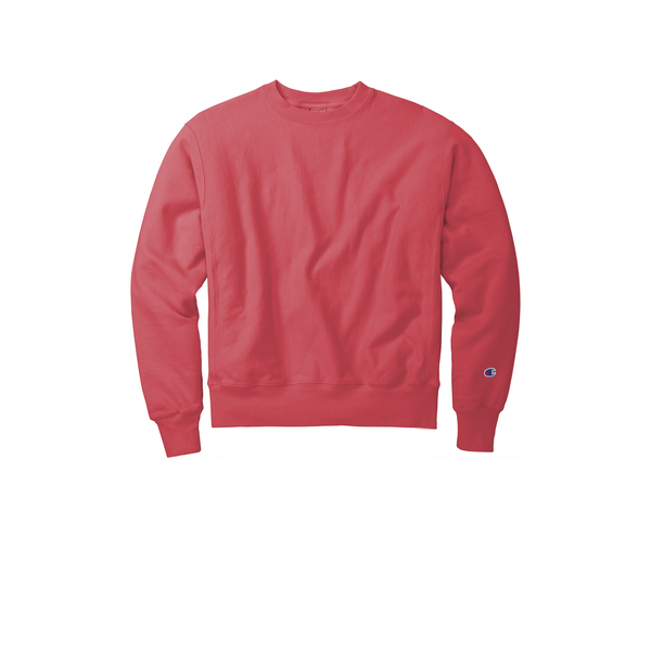 Champion® Reverse Weave® Cotton/Poly Fleece Garment-Dyed Men's Crewneck Sweatshirt