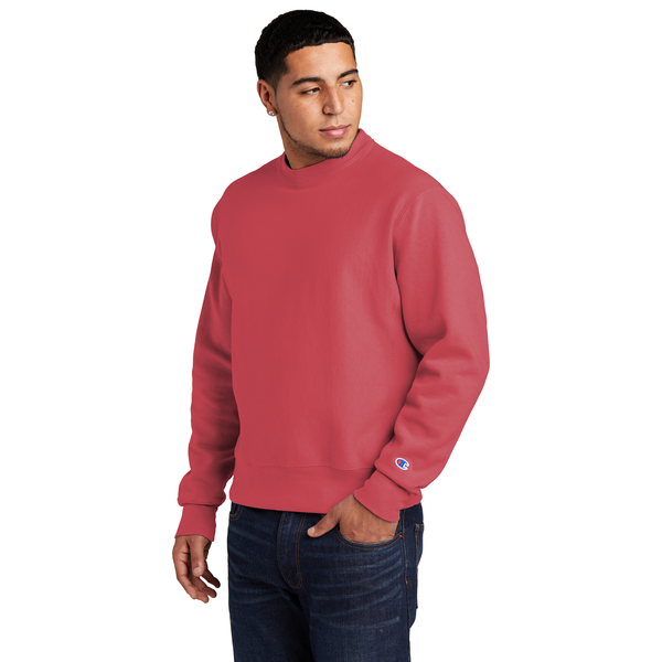Champion® Reverse Weave® Cotton/Poly Fleece Garment-Dyed Men's Crewneck Sweatshirt