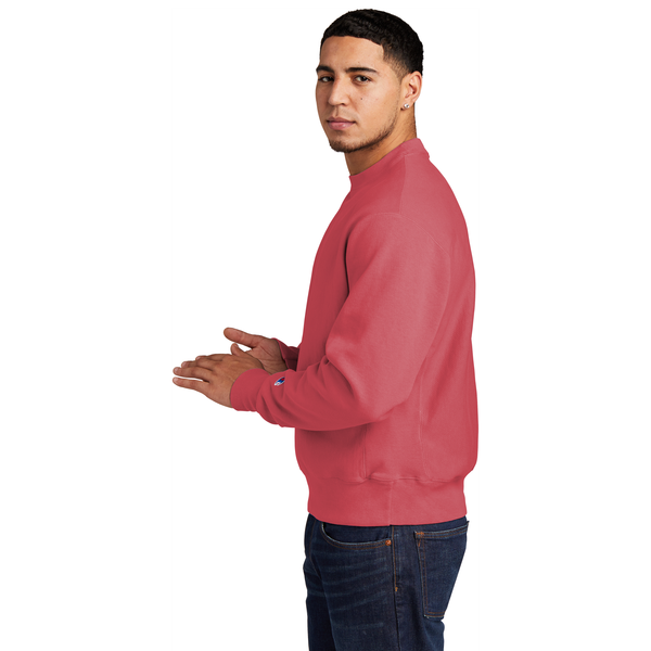 Champion® Reverse Weave® Cotton/Poly Fleece Garment-Dyed Men's Crewneck Sweatshirt