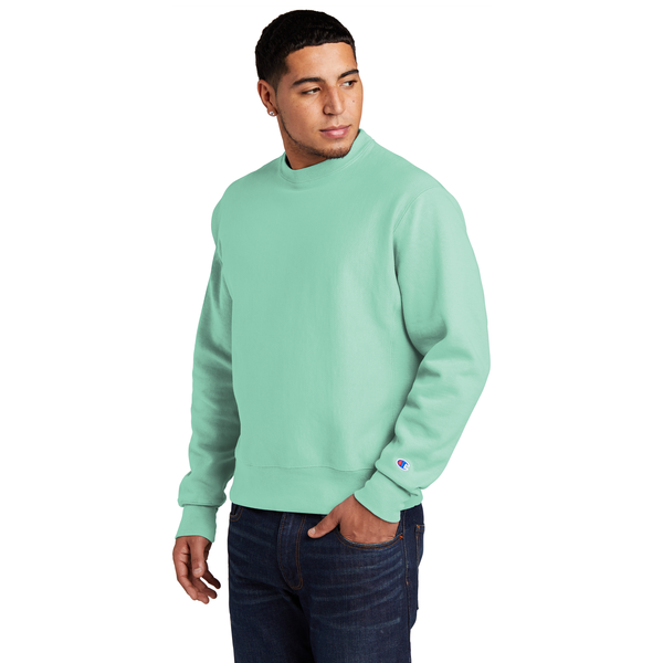 Champion® Reverse Weave® Cotton/Poly Fleece Garment-Dyed Men's Crewneck Sweatshirt