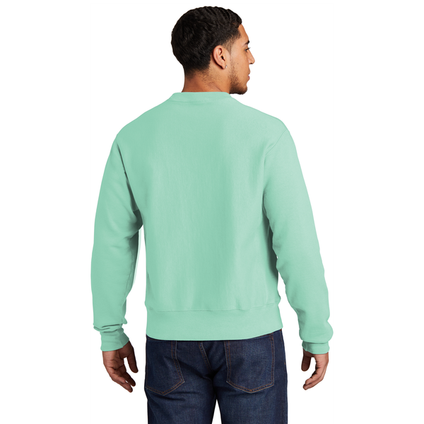 Champion® Reverse Weave® Cotton/Poly Fleece Garment-Dyed Men's Crewneck Sweatshirt
