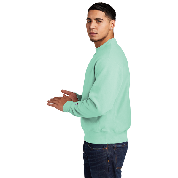 Champion® Reverse Weave® Cotton/Poly Fleece Garment-Dyed Men's Crewneck Sweatshirt